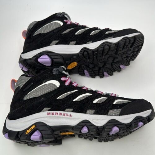 Merrell MOAB 3 MID scarpe da trekking donna taglia 8 grigio/nero/orchidea nuove senza scatola - Foto 2 di 8