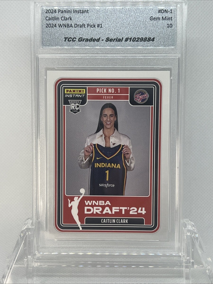 2024 Panini Instant Caitlin Clark WNBA Draft 1st TCC Graded Gem 