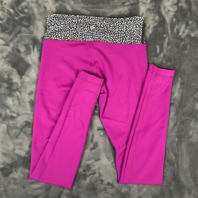 Lululemon Wunder Train High-Rise Tight Pink Black White Size 6 Leggings Yoga Gym
