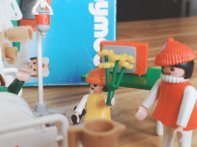 Playmobil 3495 Chambre d'Hôpital Infirmière Boîte vintage System Klicky Lot | UK