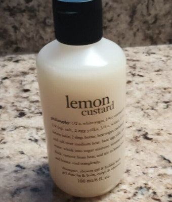 Philosophy Lemon Custard Shampoo, Shower Gel, Bubble Bath 6 OZ  NEW