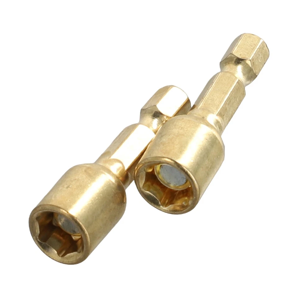 2pcs 8mm Magnetic Nut Screwdriver Socket bit Hand Drill Hex Shank Driver Adapter - Image 4 of 4