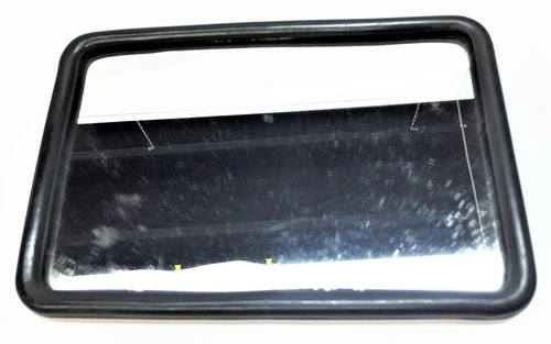UNBRANDED 6" x 9" Rectangular Mirror with Rubber Edge Guard NOS
