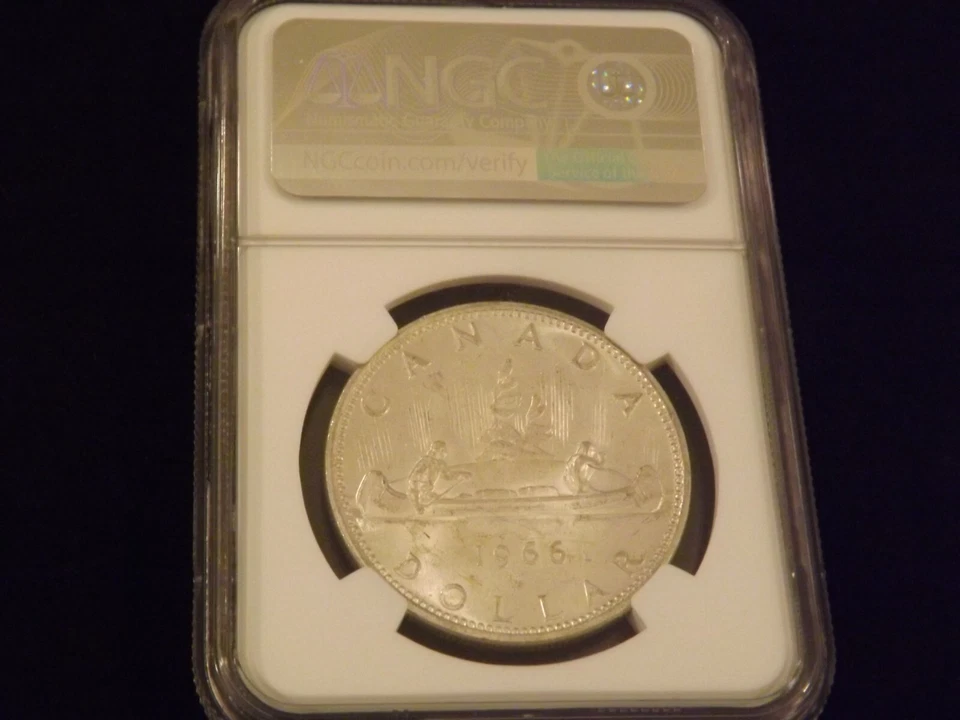 1966 $1 Canada NGC MS 63 - Image 2 of 2