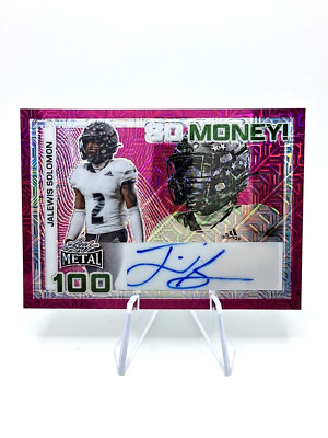 2024 Leaf Metal So Money! #SM-JS1 Jalewis Solomon AUTO /6