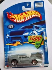 VERY RARE HOT WHEELS 2002 ISSUE FERRARI F512M IN SILVER - CARDED - NICE