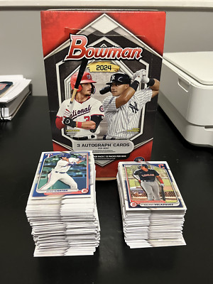 Bowman 2024 Base 1-100 & Paper Prospects 1-150 You Pick Complete Your Set