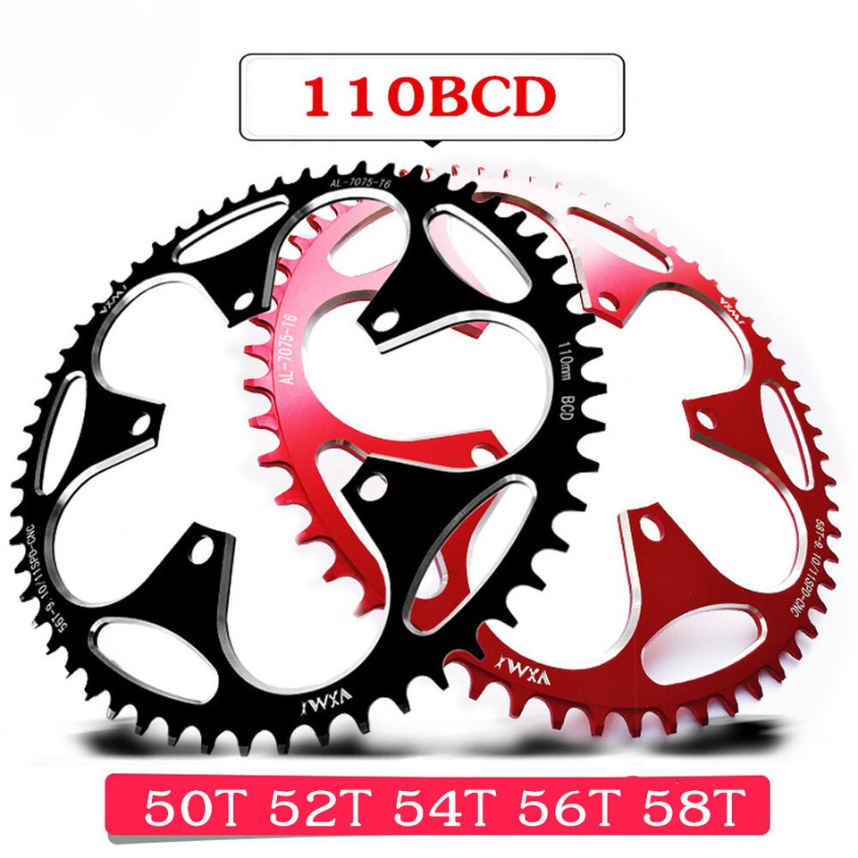 Plato eléctrico para bicicleta de carretera 110BCD 50T 52T 54T 56T 58T piñón piezas de bicicleta