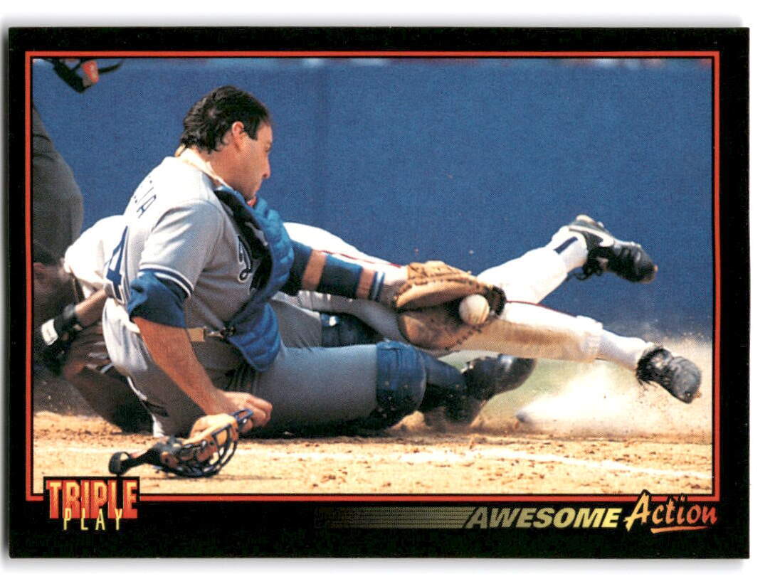 Mike Scioscia 1993 Triple Play #196 Los Angeles Dodgers BASEBALL