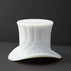 VTG Uncle Sam Stars Stripes Top Hat toothpick Milk Glass