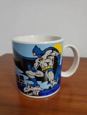 Vintage DC Comics Batman 1989 Ceramic Coffee Mug Cup Applause