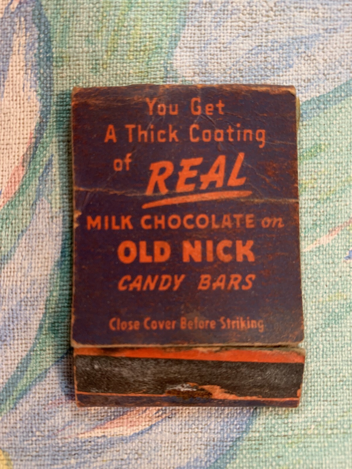 Vintage Old Nick Candy Bars Matchbook eBay