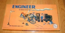 Selchow & Righter 1957 - ENGINEER - The Rambling Railroad Game (Complete)