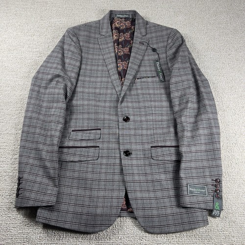 Paisley & Gray Slim Fit Sport Coat Suit Blazer Brown Men’s Size 40 L