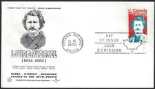 🍁Canada   #515      LOUIS RIEL      Fine Used  1970  Rose Craft Cover