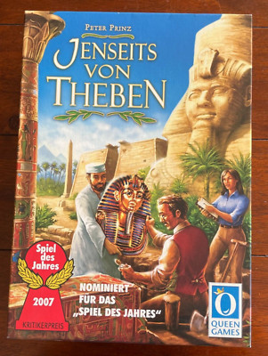 Jenseits von Theben Brettspiel Spiel - Peter Prinz - Queen Games - Neuwertig