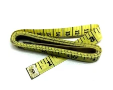 Yellow Tape Measure Sewing Seamstress Tailor Soft 12' Roll 60" Inch & Centimeter
