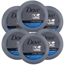 Dove Men+Care Ultra Hydra Cream, Face, Hands and Body Care, All Skin Types, 6 Pa