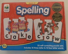 Match it Spelling 20 Self Correcting Puzzles Sets Ages 4 