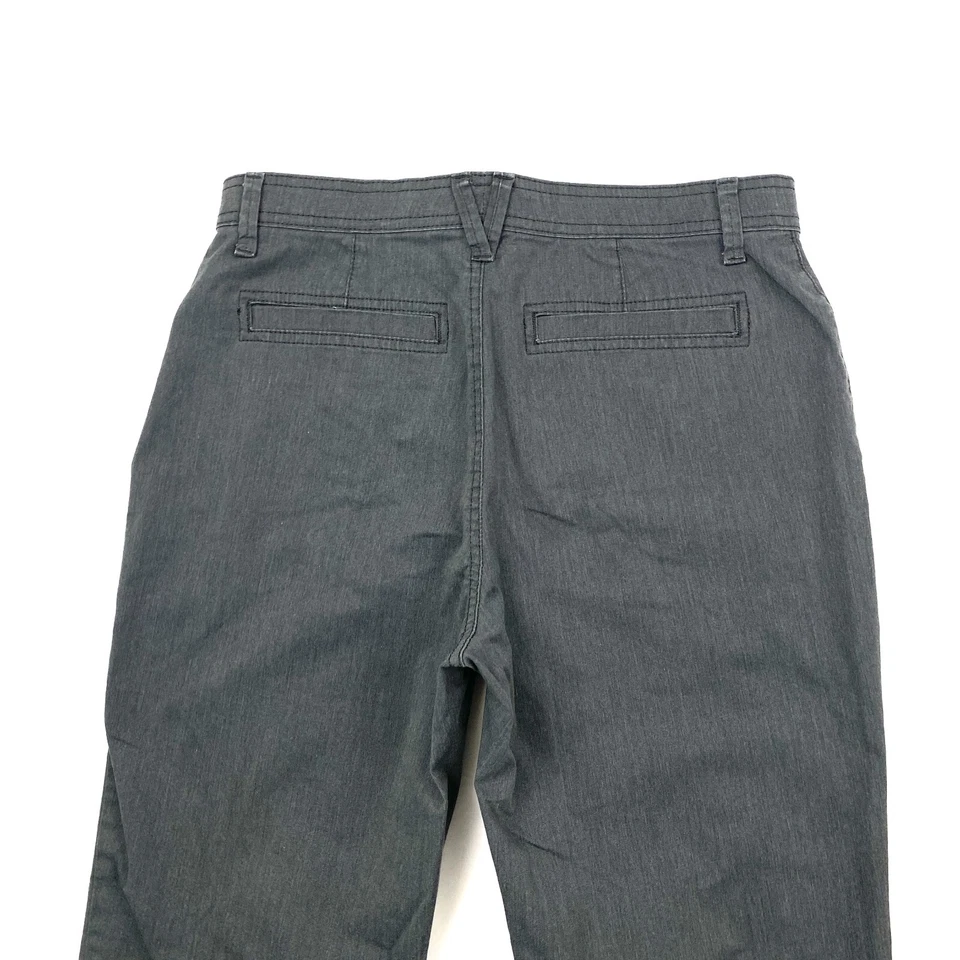 Pantalones chinos grises rectos para mujer Gloria Vanderbilt Mona talla 6 Foto 4 de 4