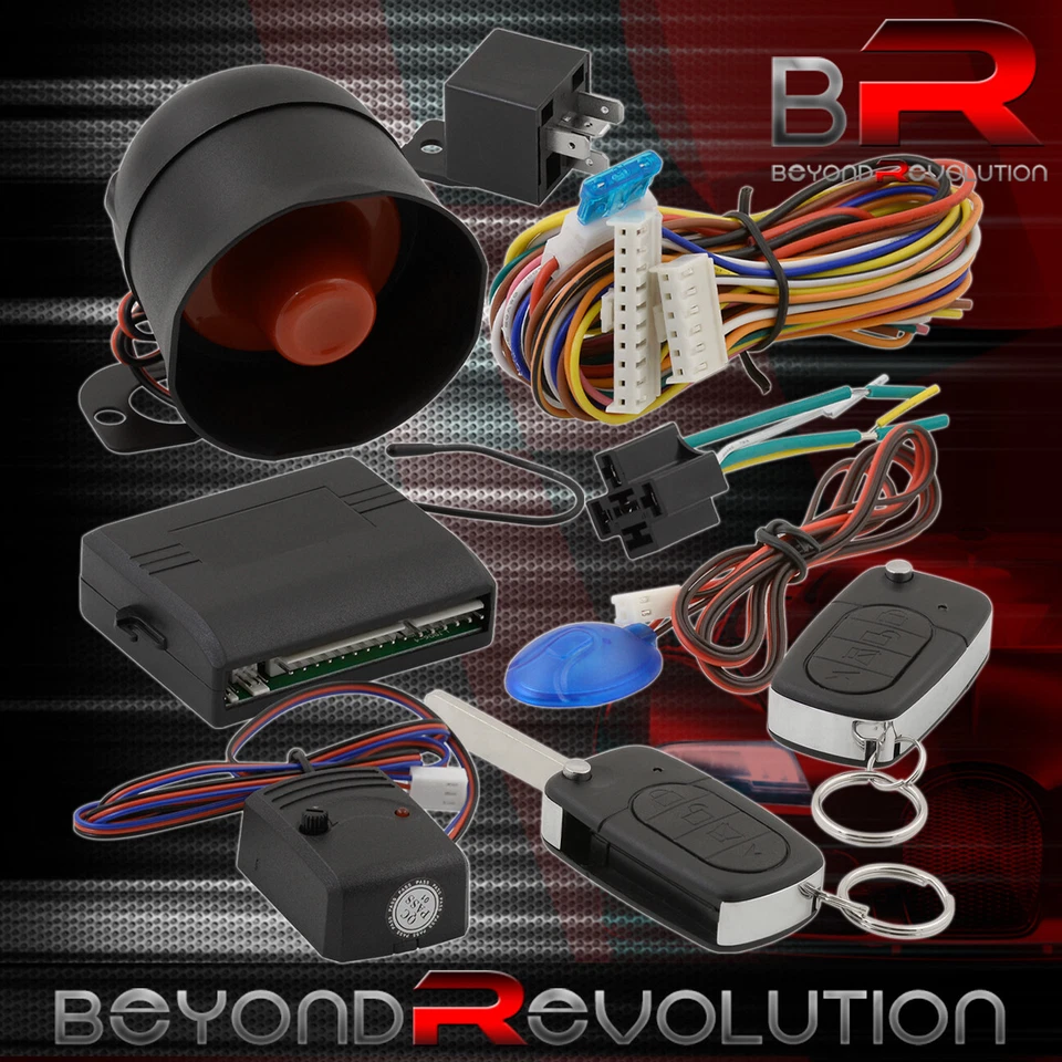 For Acura Flip Key Remote Door Lock Safety Auto Car Alarm Shock Trigger System - Image 3 of 3