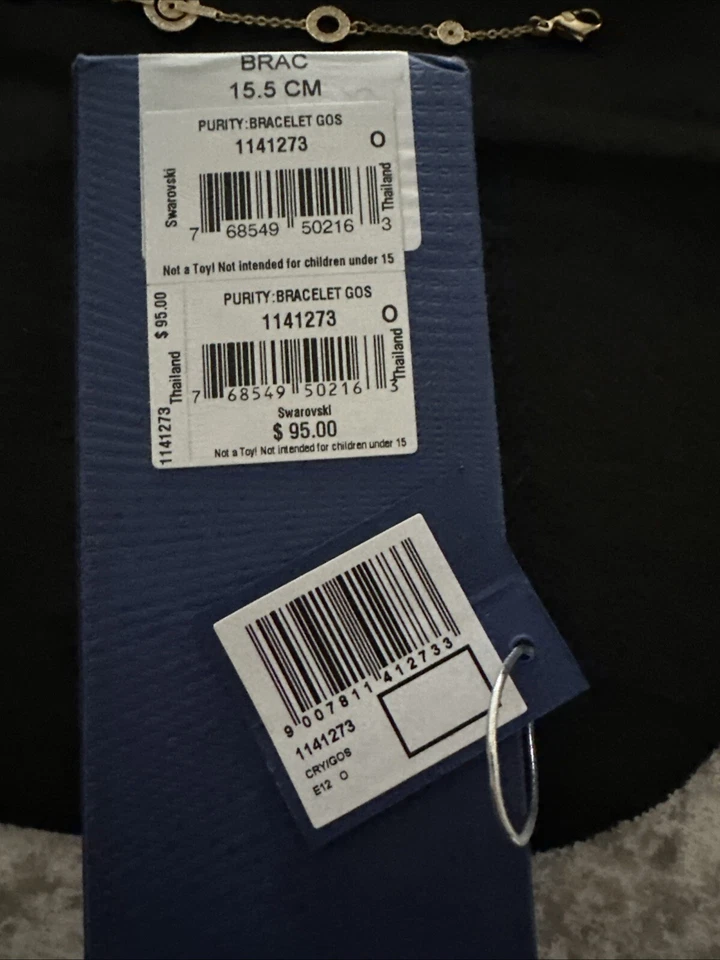 Pulsera Swarovski Pureza Con Caja Original Y Etiqueta - Rara vez Usada Foto 2 de 4