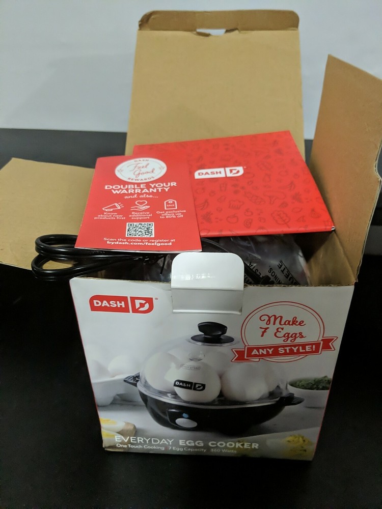 Dash Rapid 7-Egg Electric Cooker 360W - New Open Box