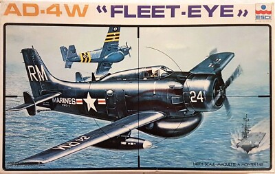 Esci 4046 Douglas AD-4W Fleet-Eye 1:48 Neu Bauplan gelocht Bauteile versiegelt