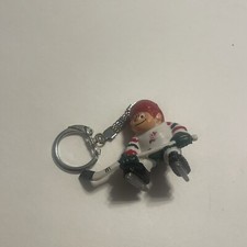 Vintage 1988 NEW JERSEY DEVILS Red Green Lil Sports Brat Key Chain NHL HOCKEY