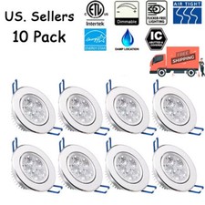 9-15W Dimmable LED Recessed Ceiling Downlight Lamp Spotlight with Driver 110V US