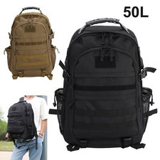 50L Outdoor Military Tactical Army Backpack Rucksack Camping Hiking Trekking Bag