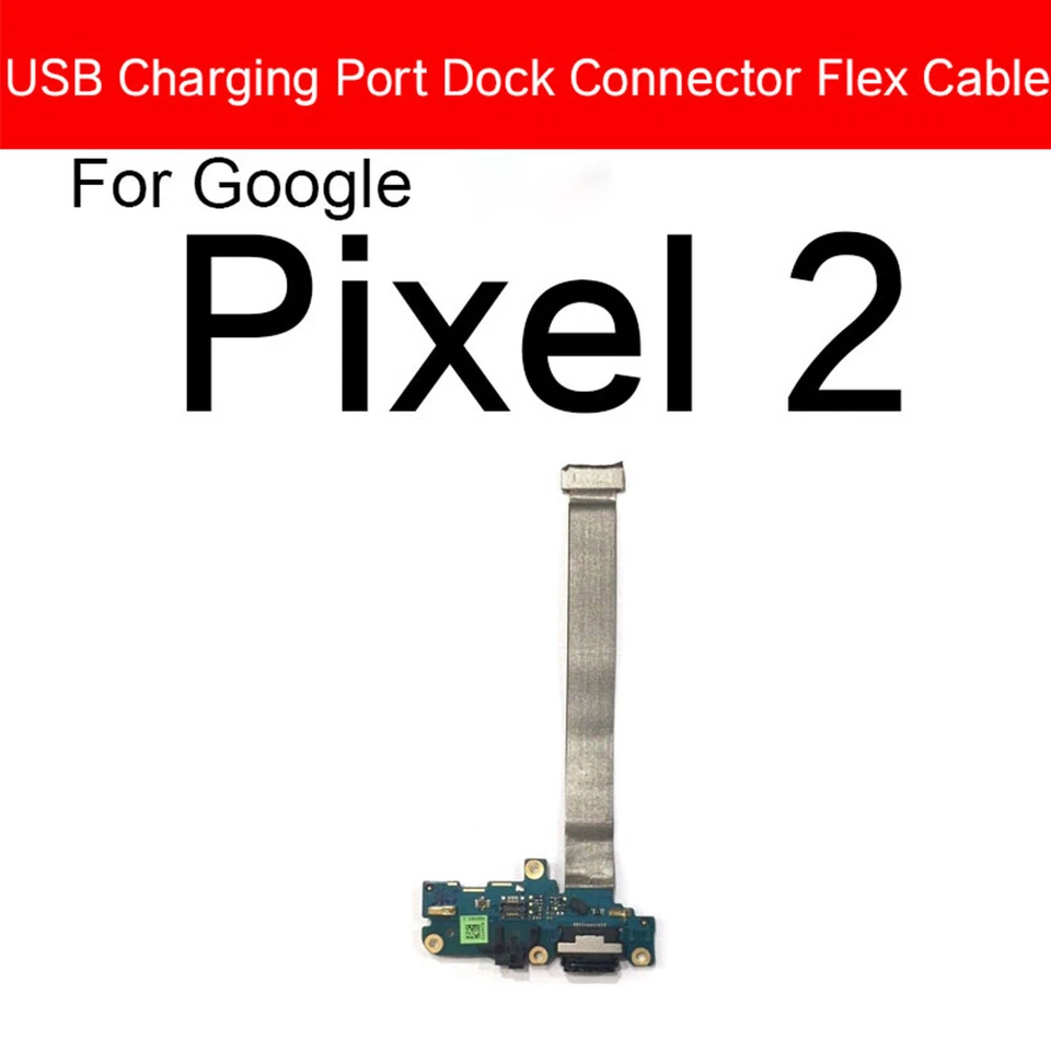 USB Charging Port Dock Flex Cable For Google Pixel 2 2XL 3 3XL 3A XL 4 4XL 4A - Image 4 of 4
