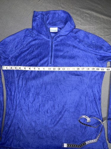Columbia Pullover Sweater 1/4 Zipper Blue Youth XL -3436 - Picture 6 of 8
