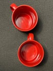 KAHLUA ceramic Mug Christmas Holiday Red Xmas Trees Snowflakes 16 Oz set of 2  — photo 3