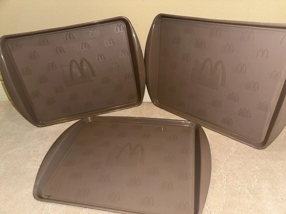 Bandeja para servir de plástico marrón McDonalds vintage NUEVA - se vende individualmente Foto 4 de 4