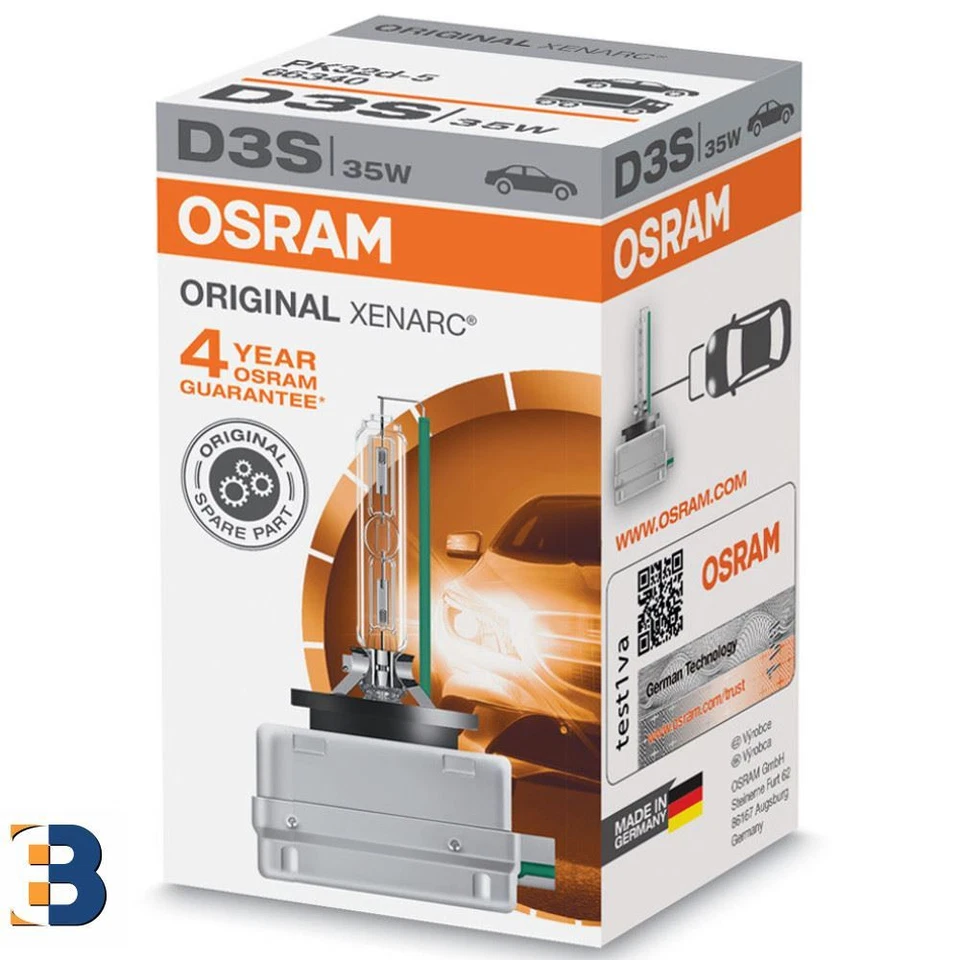 D3S Osram ORIGINAL XENON Ampoule de voiture XENARC NOUVEAU HID 35W Single 66340 - Photo 1/1
