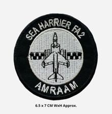 Royal Navy Air Service Sea Harrier FA2 Embroidered Iron/Sew On Patch Batch N-543
