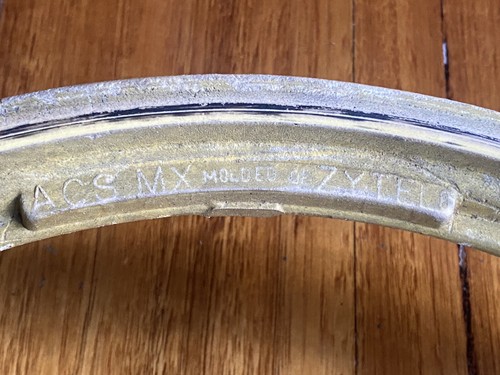 ACS MX ZYTEL Bmx Tuff Wheels Yellow Front Rear 6 Spoke 80s Old School Freewheel - Picture 6 of 16