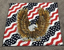 VINTAGE HAV-A-HANK BANDANA-“PATRIOTIC” 21” SQUARE-RARE