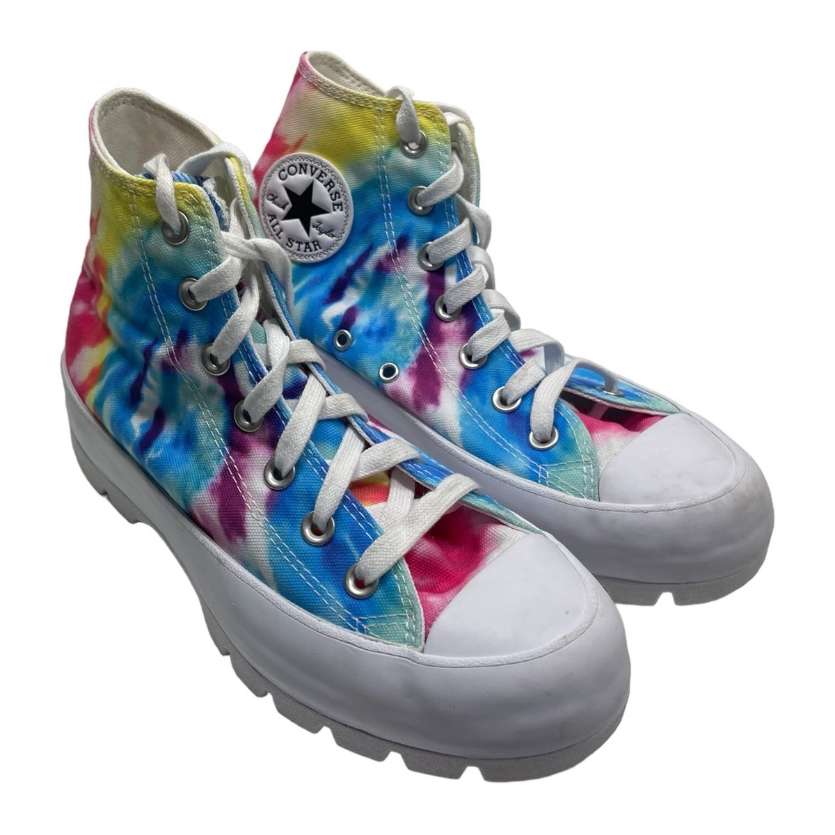 Converse Bianche Converse Suola All Star Arcobaleno Tie Dye