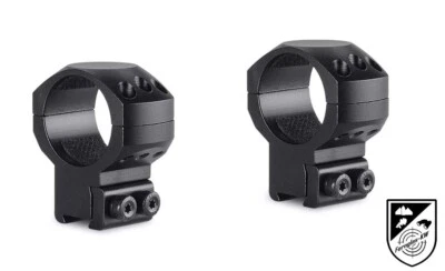 HAWKE 24107 taktische Ringmontage für Zielfernrohr 9-11mm Hoch 30 mm 2 Stück