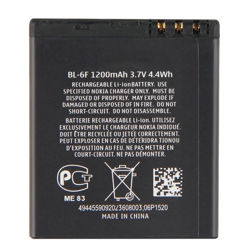 Batterie de remplacement neuve BL-6F pour NOKIA BL 6F N78 N79 6788 6788I N95 8G 1200mAh - Photo 3 sur 5