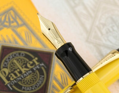 Parker Duofold Mandarin Yellow Limited Edition Fountain Pen #5984