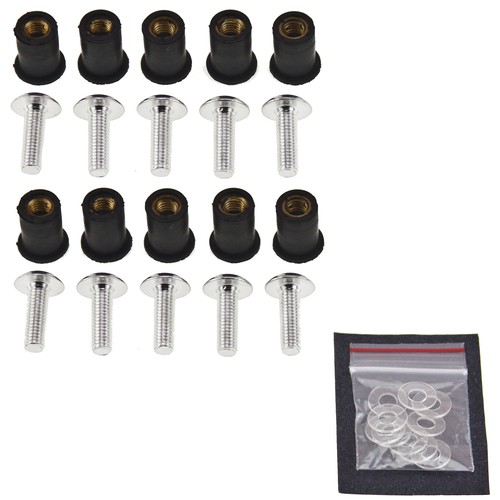 Purchase Black Complete Spike Fairing Bolt Kit For Suzuki GSXR 750 00-03 GSX-R 1000 01-02 In - Foto 2