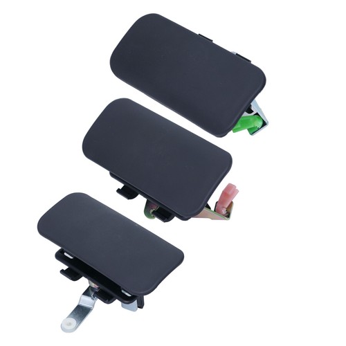 Set of 3 FRONT LH + RH & REAR LH Door Handle Outer Black for Ford Transit 00-03 - Picture 3 of 4
