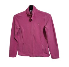 Lilly Pulitzer Fleece Women's Size M 10 Barbie Pink Full Zip Jacket See Info