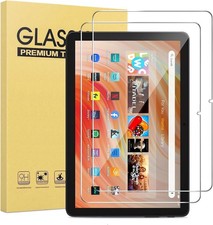 2 Pack Tempered Glass Screen Protector for Onn 10.1 Inch Tablet, Shockproof