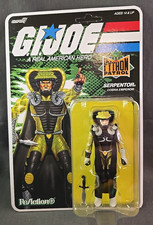 GI JOE SUPER7 Reaction Python Patrol SERPENTOR 3.75  Figure Target NEW UNPUNCHED