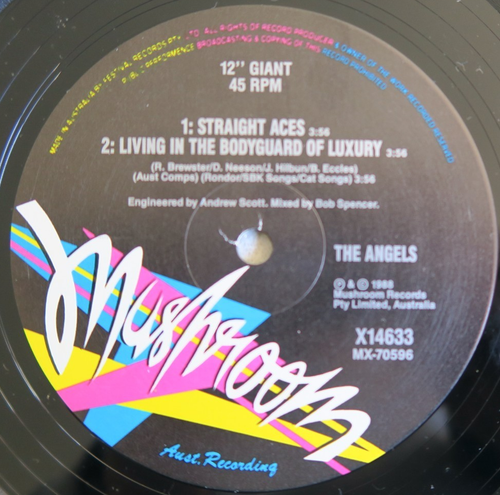 The Angels Finger On The Trigger Australia pressing 12'' vinyl single 1988 rare - Picture 2 of 4