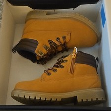 Nautica Gisingen Youth Honey Bark Boots Boys Size 12M Comfort Slip Resistant NEW